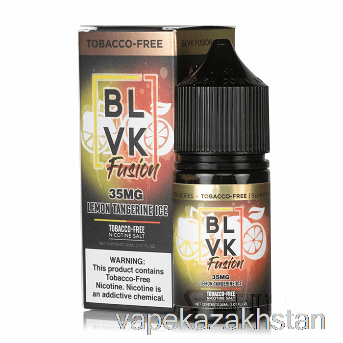 Vape Kazakhstan Lemon Tangerine Ice - BLVK Fusion Salts - 30mL 35mg